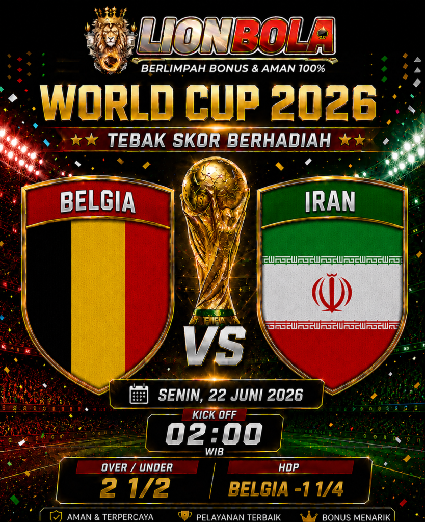 tebak skor belgia vs iran 22 juni 2026