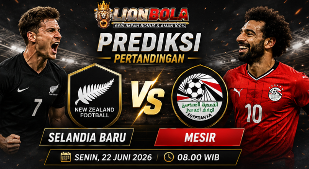 prediksi skor selandia baru vs mesir 22 juni 2026